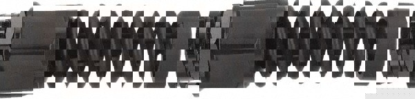 Air Hose End Fitting & Bend Restrictor: Black Anodized Aluminum